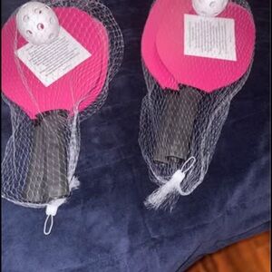 Pink Paddle Ball Set